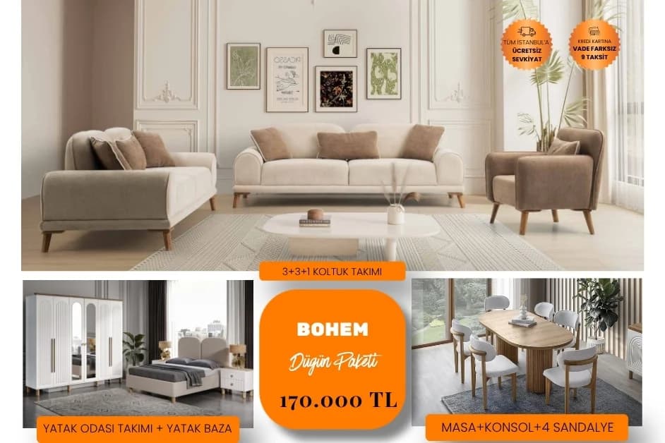 bohem düğün paketi