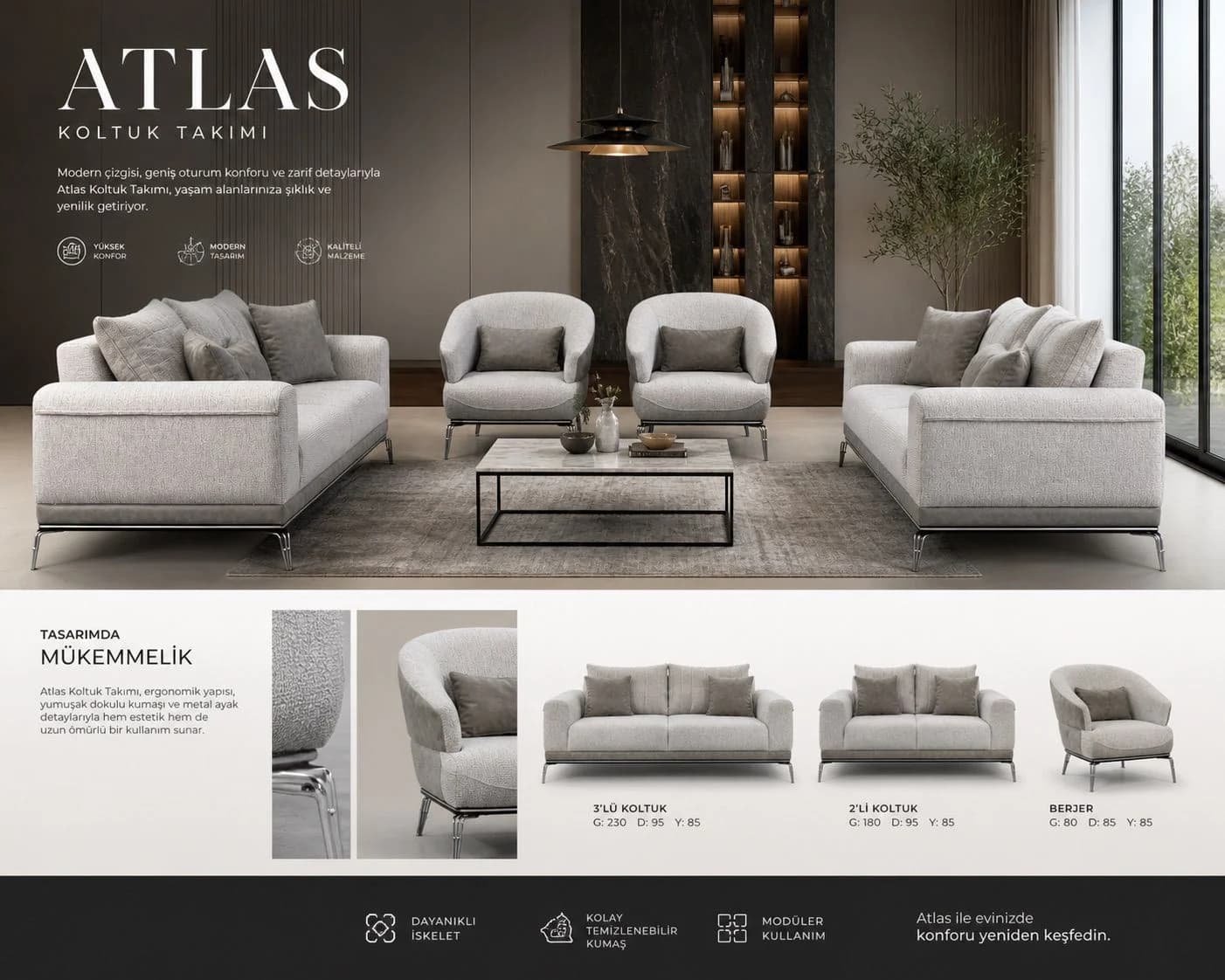 Atlas koltuk takımı